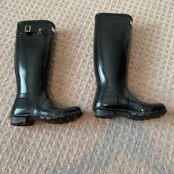 Women’s Hunter Tall Rain Boots (black glossy) US size 4M/5F, EU 35/36 - Picture 3 of 5